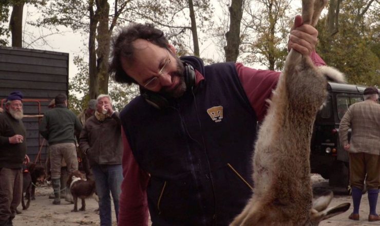 Diego Guttierez op de set van Het Hut Syndicaat